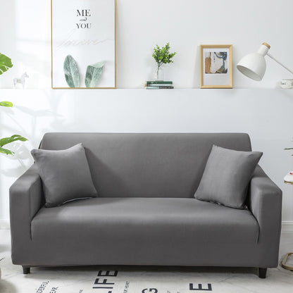 Household Minimalist Milk Silk Solid Color Sofa Cover