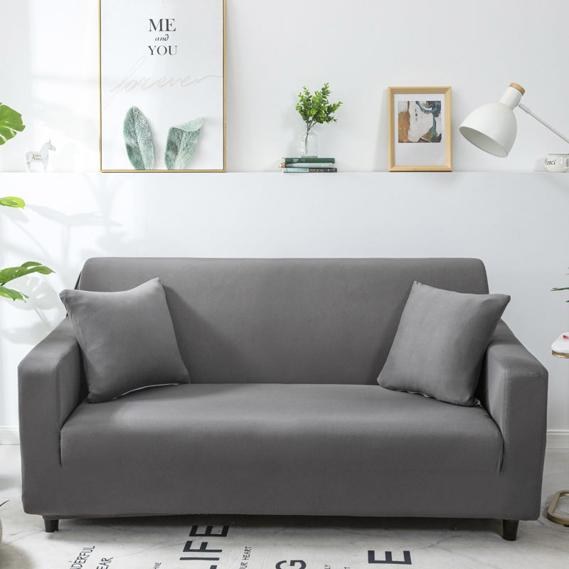 Household Minimalist Milk Silk Solid Color Sofa Cover