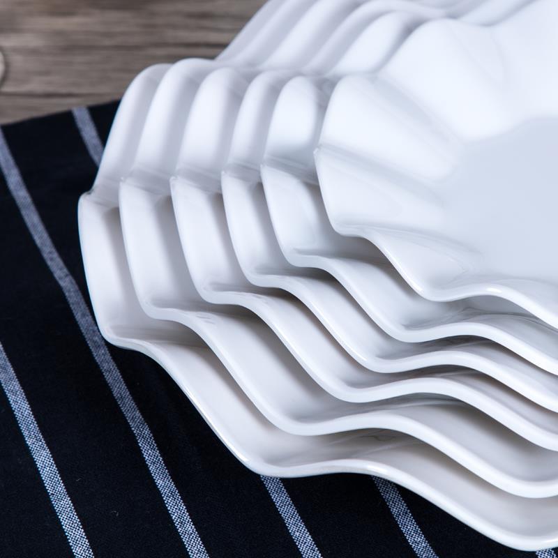 Simple Pure Color Melamine Tableware Plastic Plate
