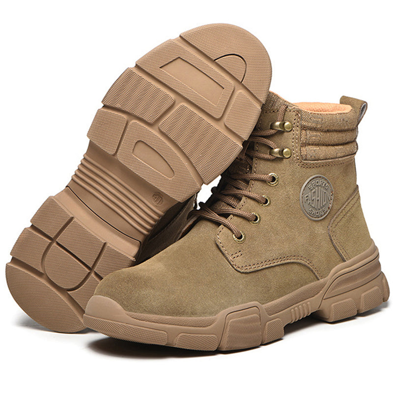 Men's High Top Safety Shoes Anti Smash And Puncture