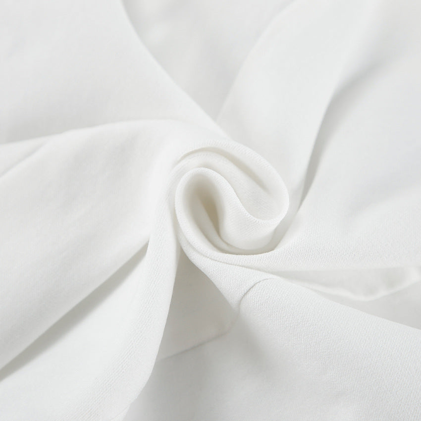 Inner Design White Square-cut Collar Sleeveless Top