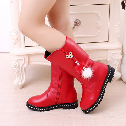 Children's High Bootsbig Kids Plus Cashmere