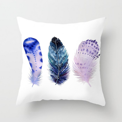 Peach Skin Feather Pillow Sofa Cover