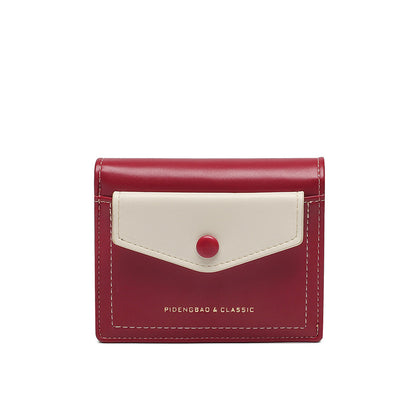 Urban Minimalist Women's Short Leather Wallet