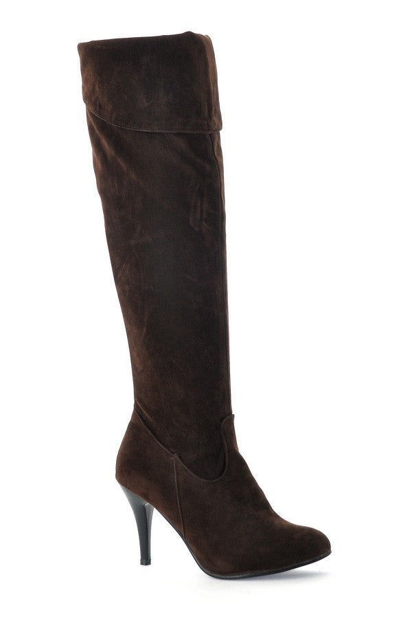 European And American Stiletto Side Zipper High-heel Knight Boots