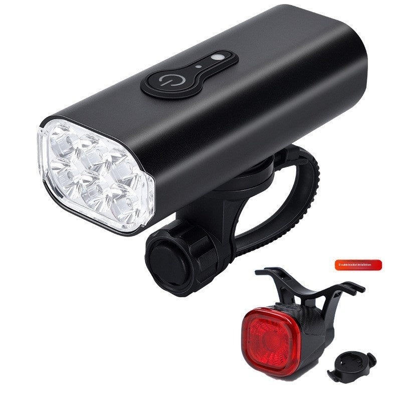 New Bicycle Headlight USB Rechargeable Cycling Light Suit
