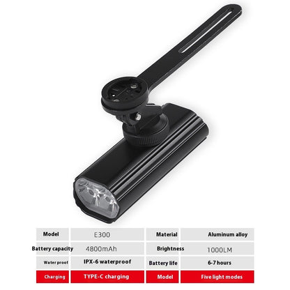 New Bicycle Headlight USB Rechargeable Cycling Light Suit