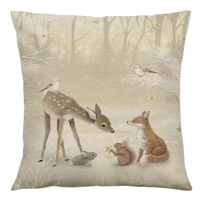 Animal Vintage Linen Home Sofa Cushion