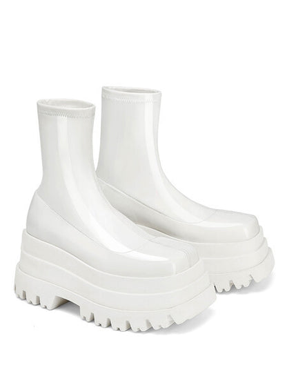 Autumn And Winter New Street Style Thick Soled Women's Boots