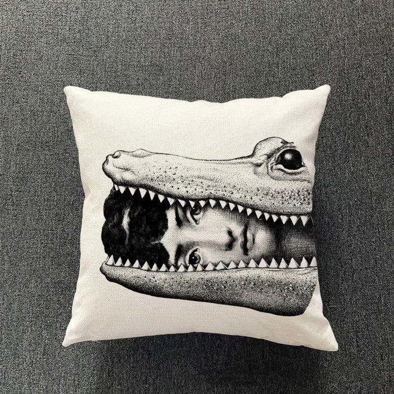 Simple Living Room Cotton And Linen Pillowcase
