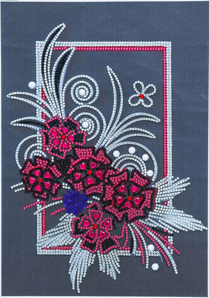 Crystal Special-shaped Bright Diamond Flower Living Room Porch Decoration Painting