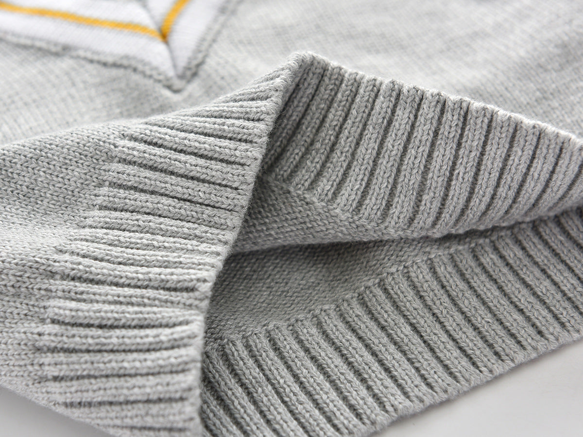 Children's Sweater Vest Pullover Bottoming Shirt