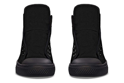Men's And Women's Fashion Color Printing High-top Canvas Shoes