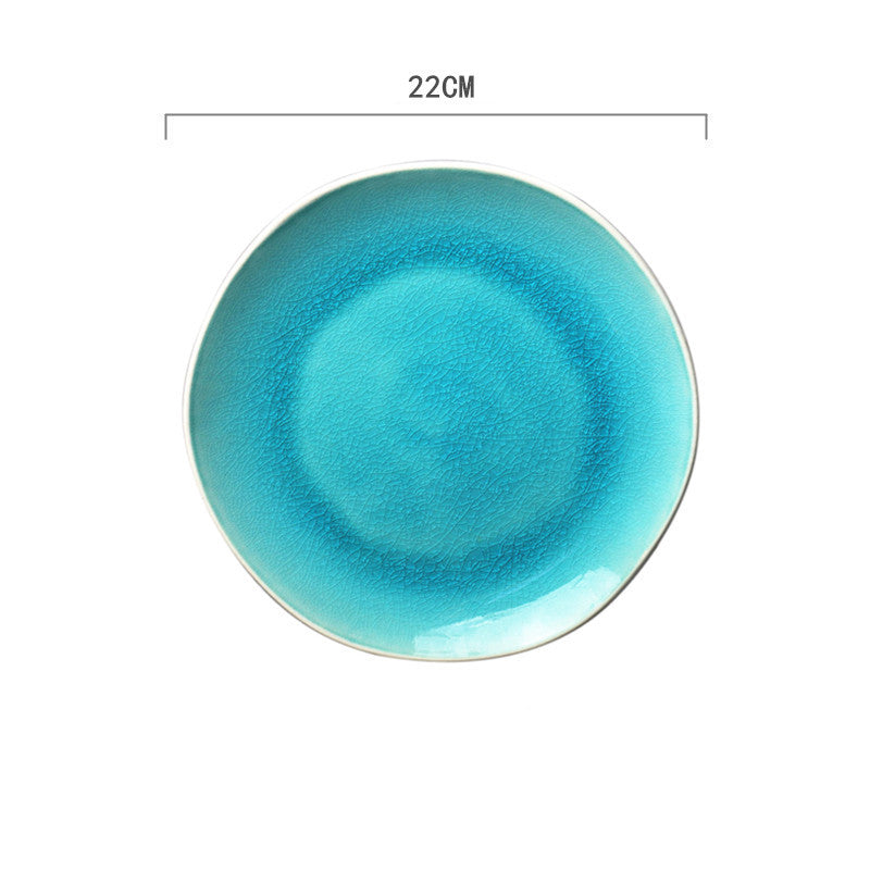 Ceramic Hand-painted Western Food Microwave Breakfast Plate