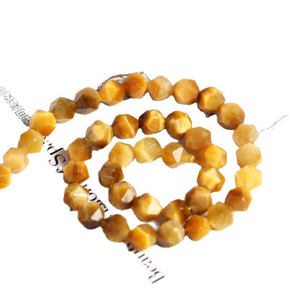 Tiger Eye Diamond Faceted Rhombus Loose Beads