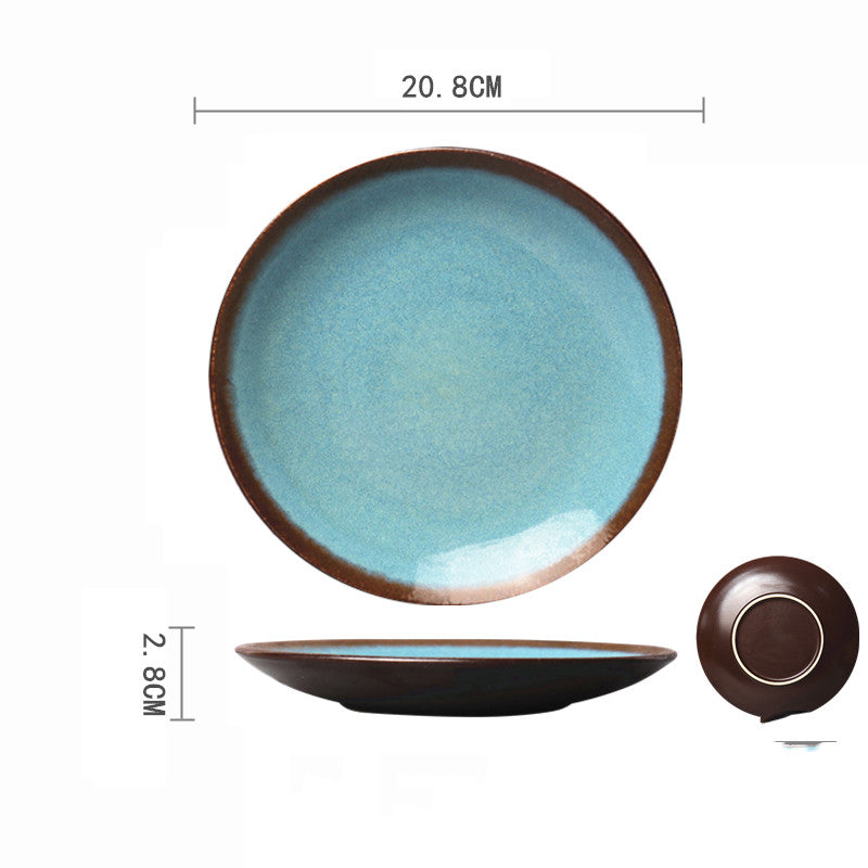 Ceramic Hand-painted Western Food Microwave Breakfast Plate