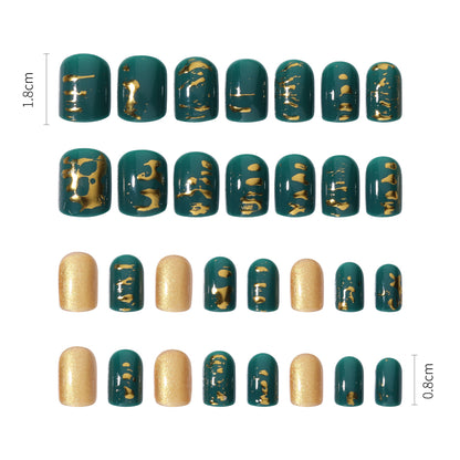 Fake Nail Patches Hand Wearing Art