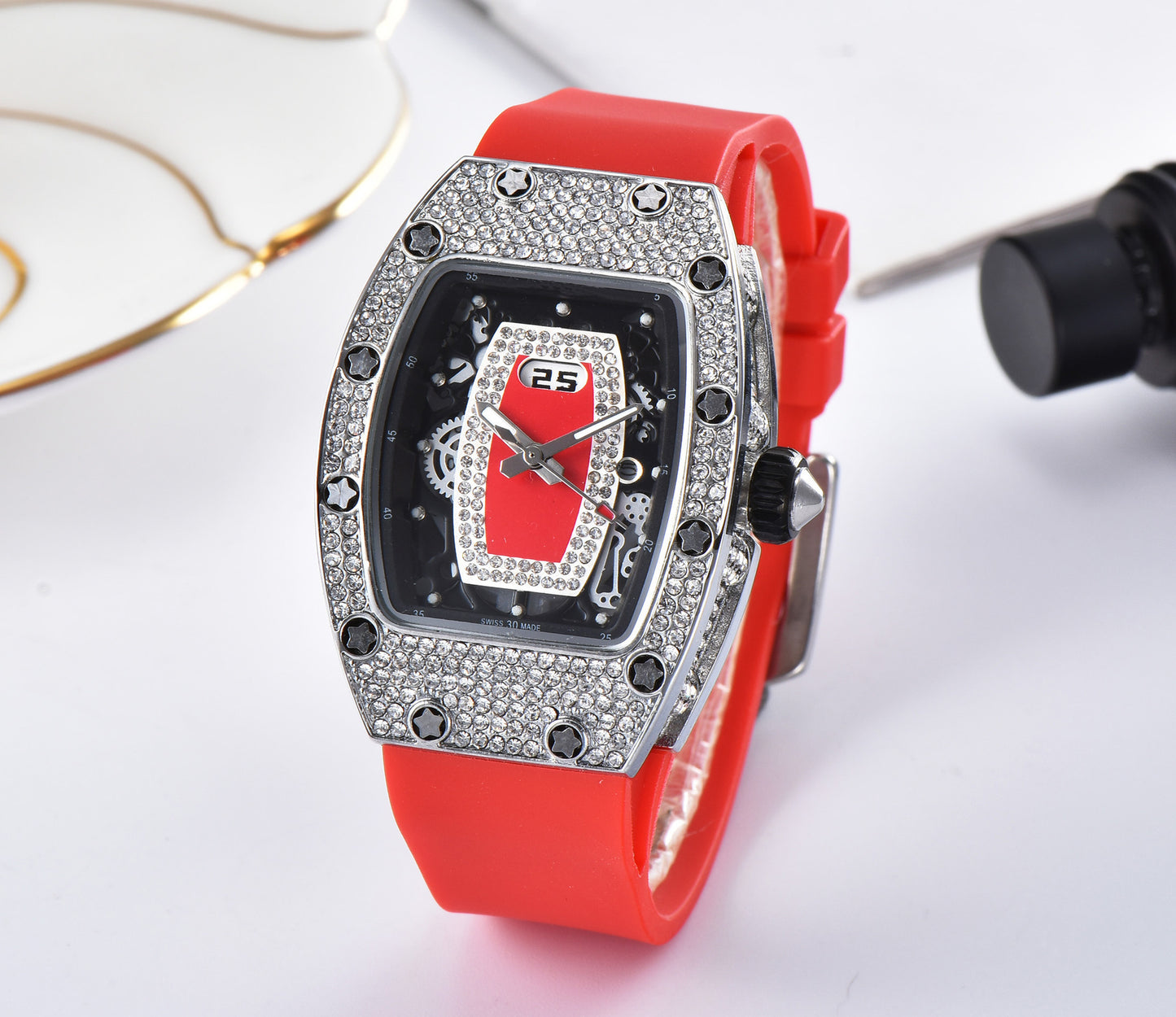 Foreign Trade Explosion Models European And American Rhinestone Series Ghost Head Quartz Watches Brand Fashion Watches