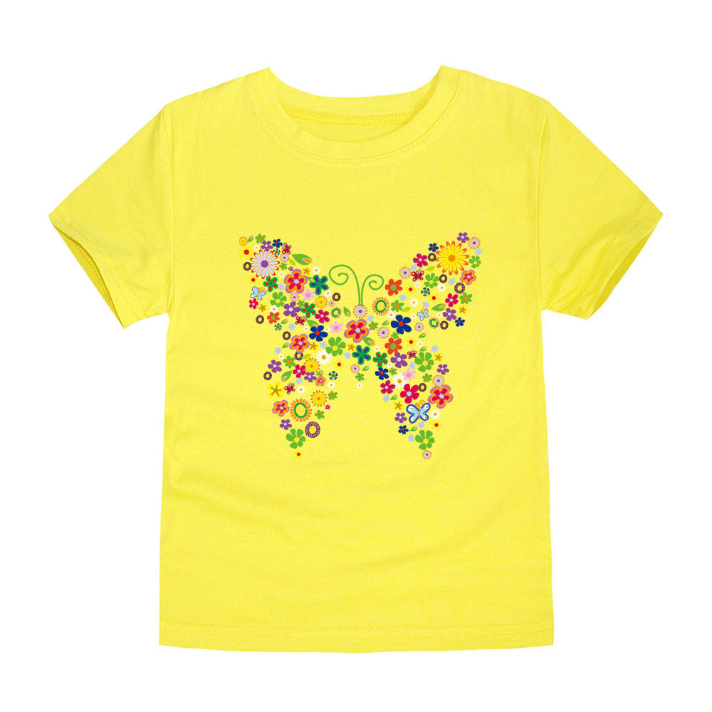 Men's And Women's Baby Half-sleeved Cartoon Printed T-shirt