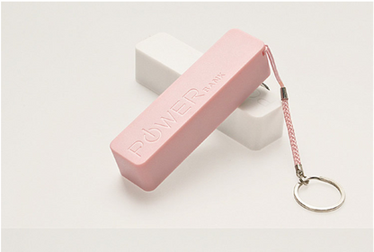 Creative Gifts Wholesale Custom Made Single Lipstick Mobile Power 18650 Single Perfume Charging Plastic Square Tube