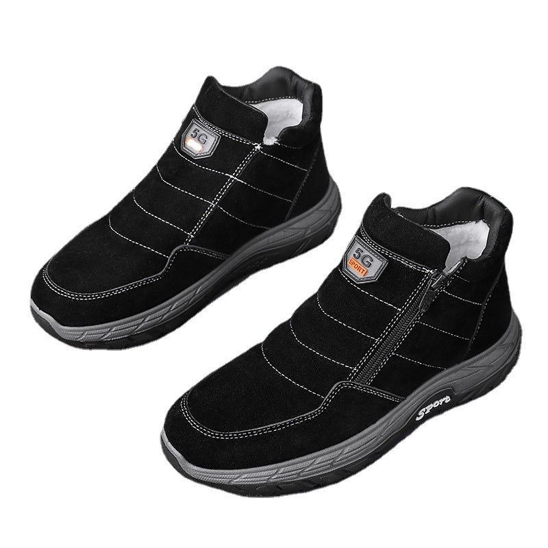 Fleece And Cotton Warm Outdoor Hiking Shoes