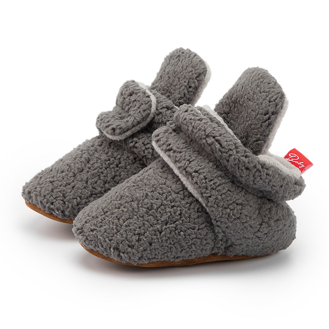 Boys' And Girls' Solid Color Soft-soled Cotton Shoes