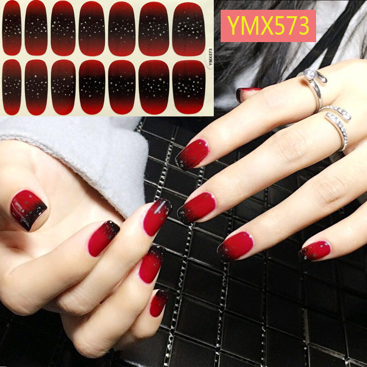 Net Red Nail Stickers Sports Style Trend Pepsi Logo