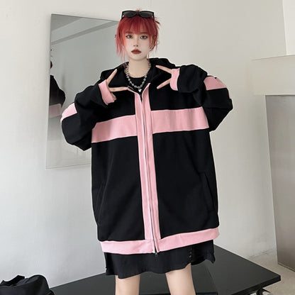 Loose Retro Couple Hooded Sweater Girl