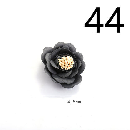 Fabric Flower Rose Sticky Head DIY Handmade Headdress