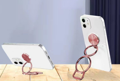 Compatible with Apple, Metal Mobile Phone Bracket Hidden Desktop Fold Ring Buckle Paste Portable Lift Tablet Ipad Lazy