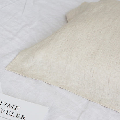 Pure Linen Pillow Towel Breathable Solid Color High-grade