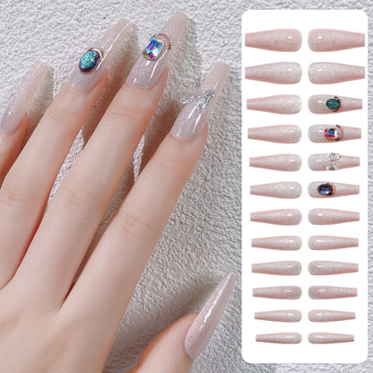 Fake Nail Patches Hand Wearing Art