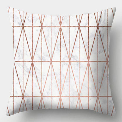 Modern Simple Pillow Home Cushion Geometric Amazon Hot Sale Peach Skin Fabric