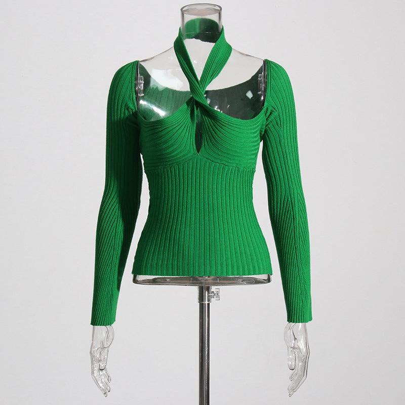 Solid Color Spicy Girl Versatile Top