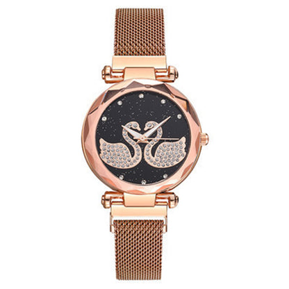 Magnet quartz ladies watch