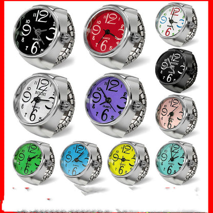 Men's And Women's Ring Watch Alloy Silver Case