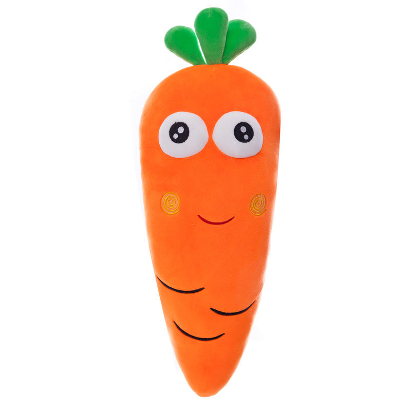 Radish Shape Expression Pillow Plush Toy