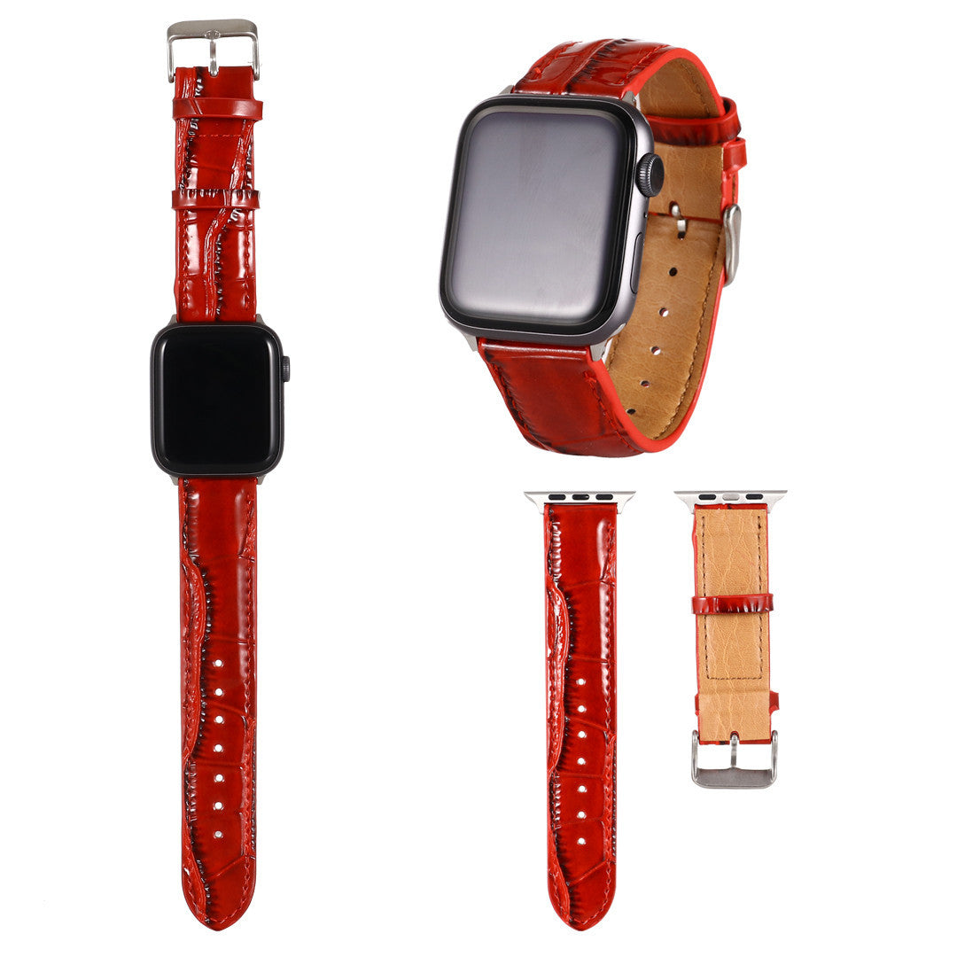 Print Unisex Leather Bowl Strap Watch
