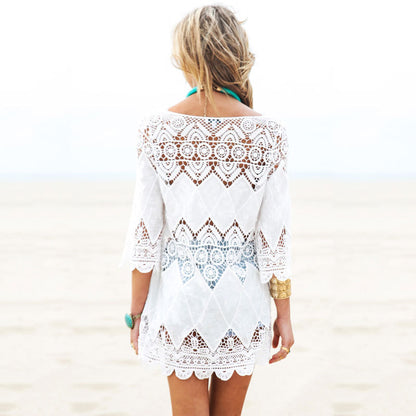 Sticker Embroidered Beach Bikini Jacket