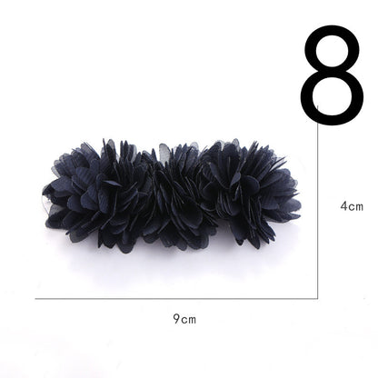 Fabric Flower Rose Sticky Head DIY Handmade Headdress