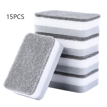 Double-sided Sponge Wipe Kitchen Cleaning Dishwashing Sponge Block