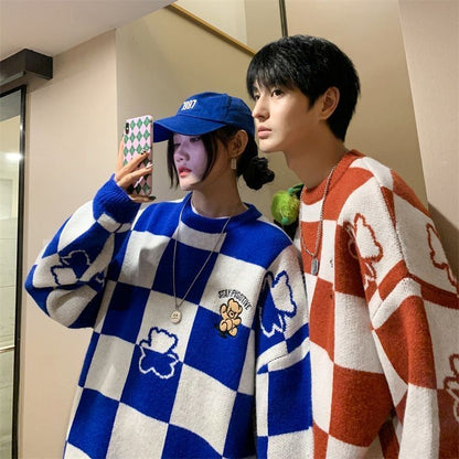 Hong Kong Style Ins Trendy Youth Sweater Winter Loose Padded Coat Idle Style Couple