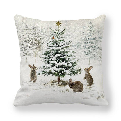 Animal Vintage Linen Home Sofa Cushion