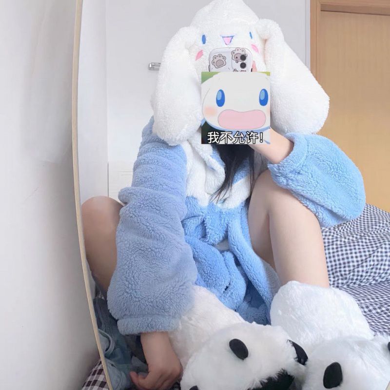 Cute Cartoon Bear Paw Plush Cotton Shoes With High Top And Anti-slip Heel