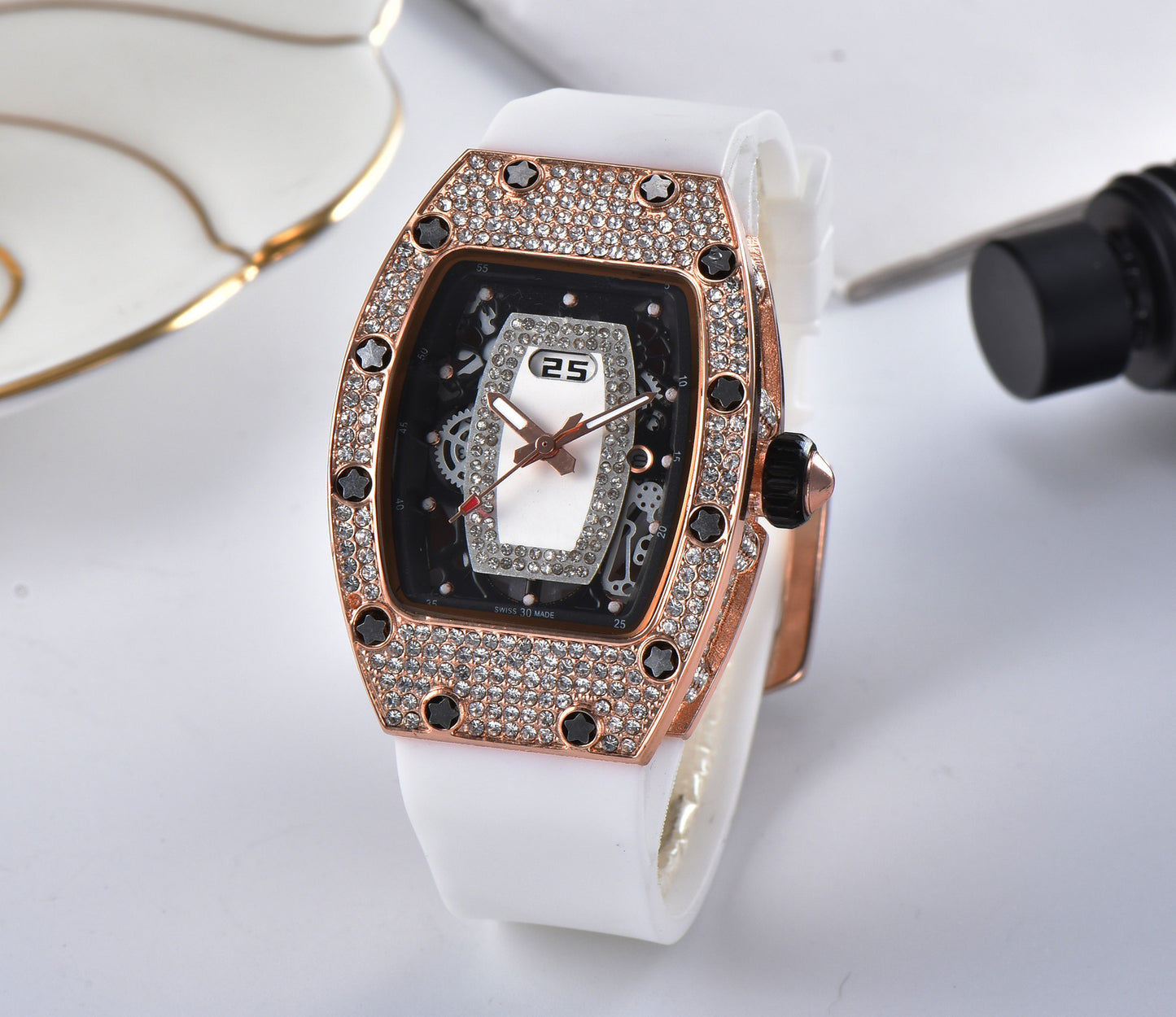 Foreign Trade Explosion Models European And American Rhinestone Series Ghost Head Quartz Watches Brand Fashion Watches