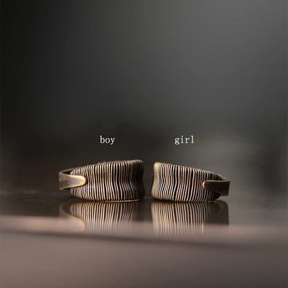 Copper Wire Winding Process Vintage Personalized Ring