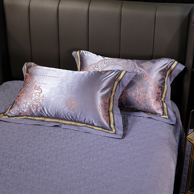 Cotton Satin Jacquard Single Pillowcase For A Pair Of Two