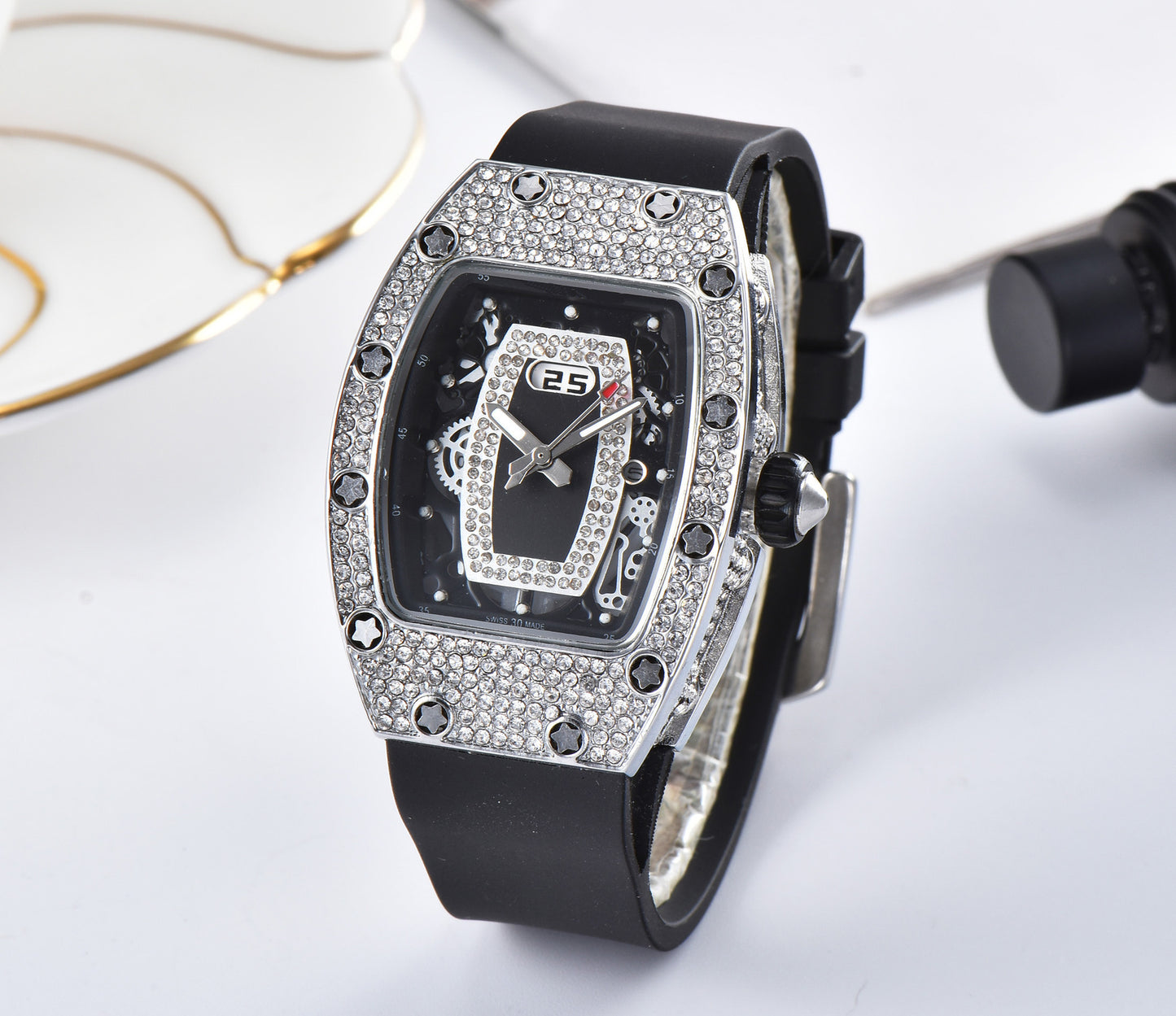 Foreign Trade Explosion Models European And American Rhinestone Series Ghost Head Quartz Watches Brand Fashion Watches