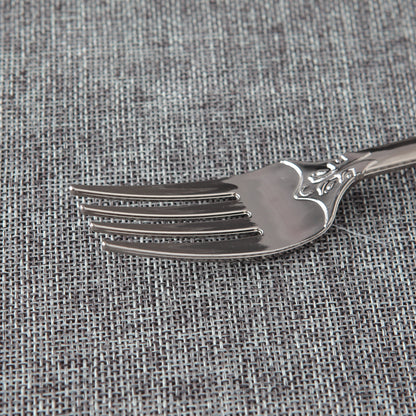 10 Disposable Plastic Electroplated Silver Cutlery Cutlery
