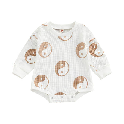 Baby One-piece Suit Knitted Long Sleeve